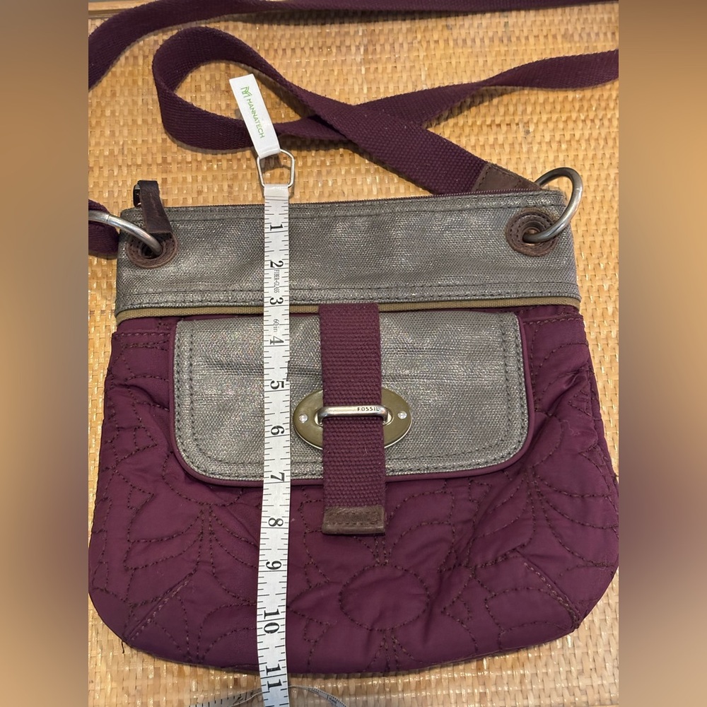 Fossil Key Per Women's Quilted Adjustable Strap Shoulder Crossbody Handbag Bag - Picture 11 of 12